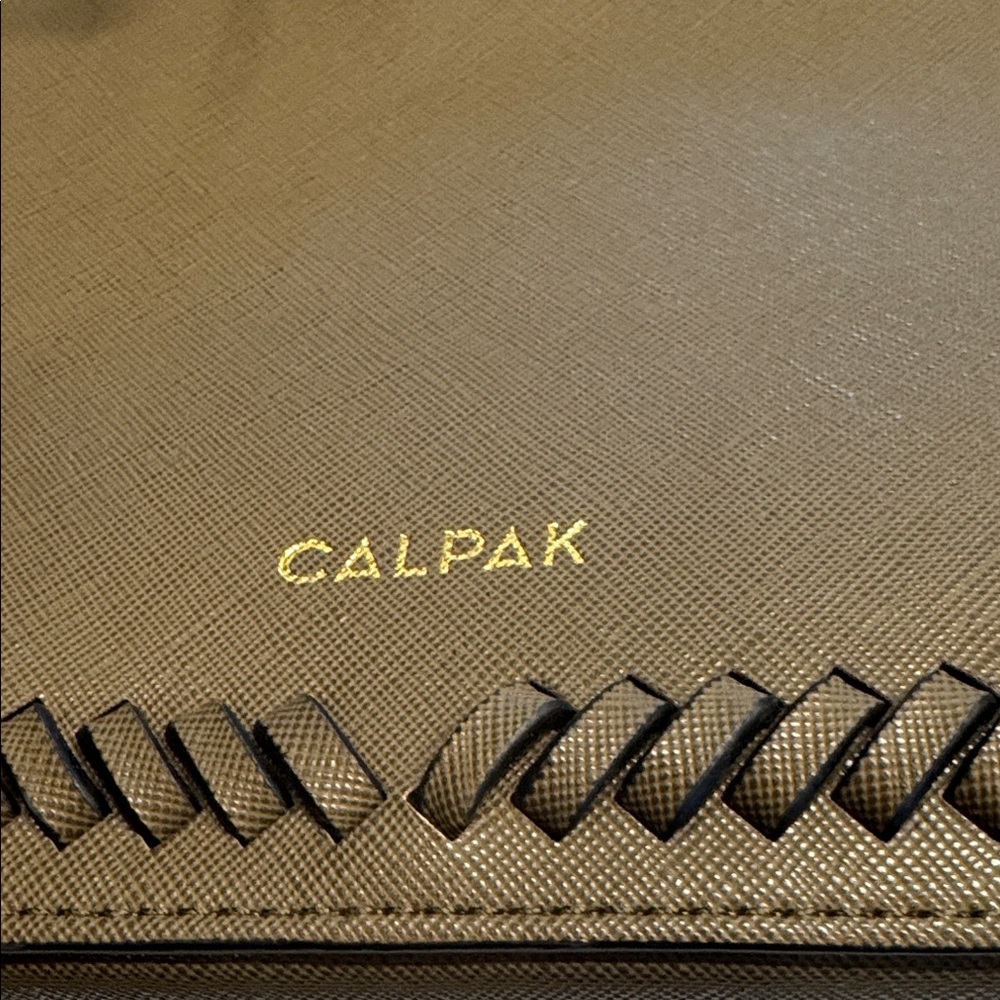 Calpak Olive Green Leather Backpack - Picture 2 of 11